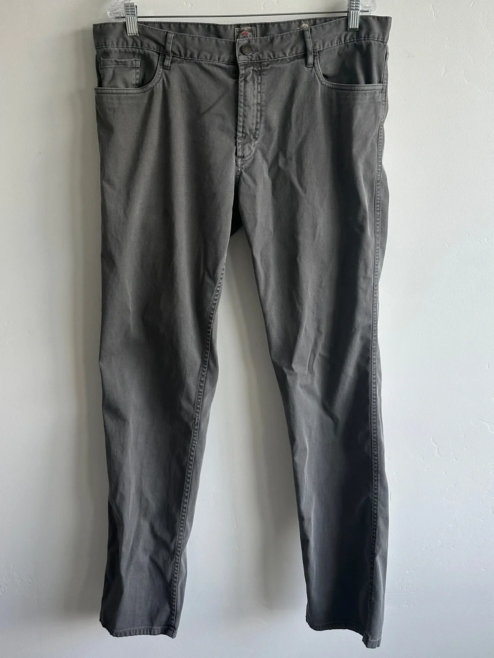 Faherty Original Comfort Twill 5-Pocket Pant Rugged Grey Size 36x34